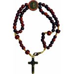 Terço Pulso Pulseira Madeira São Bento Com Aplique (p104)