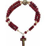 Rosário Terço Pulso Pulseira Madeira São Bento