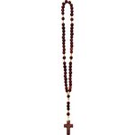 Rosário Terço Barato Madeira Cordão 4mm