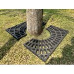Grelha Arvoreira Ferro Fundido Para Praça Avenida 120X120 cm