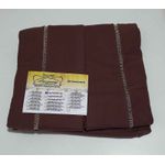 Lençol Malha Casal Padrão Liso Marrom e 2 fronhas 