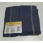 Lençol Malha Casal Padrão Liso Chumbo e 2 fronhas 