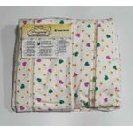 Lençol Malha Queen Estampado Florido Coração Colorido com fundo Marfim elástico com 2 Fronhas 