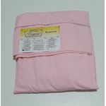 Lençol malha Solteiro Liso Rosa BB com 1 Fronha 