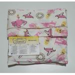 Lençol malha Solteiro Estampando Princesa com fundo Princesa com 1 Fronha 
