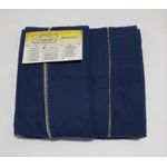 Lençol Malha Casal Padrão Liso Azul Marinho elastico com 2 Fronhas 