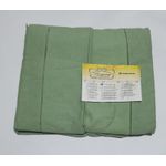 Lençol Malha Casal Padrão Liso Verde Seco elastico com 2 Fronhas 