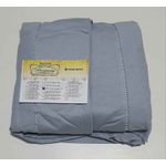 Lençol Malha Super King Liso Cinza com 2 fronhas 