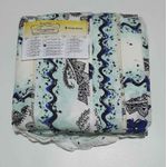 Lençol Malha Super King Estampado Sereia fundo Marfim com 2 fronhas 