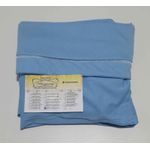 Lençol malha Solteiro Liso Azul bb com 1 Fronha 