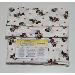 Lençol malha Solteiro Estampado Minie com fundo Marfim com 1 Fronha 