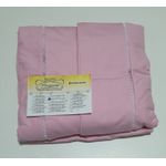 Lençol Malha Queen Liso Rosa BB elástico com 2 Fronhas 