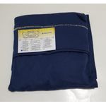 Lençol malha Solteiro Liso Azul Marinho com 1 Fronha 