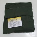 Lençol malha Solteiro Verde Militar com 1 Fronha 