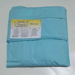 Lençol malha Solteiro Liso Celeste com 1 Fronha 