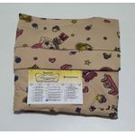 Lençol malha Solteiro Estampado LOL com fundo Areia com 1 Fronha 