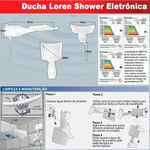 Chuveiro Loren Shower Eletronico 220V X 7500W - Lorenzetti