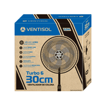 VENTILADOR COLUNA OSCIL. 127V 6 PAS TURBO 30CM PT VENTISOL