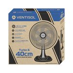VENTILADOR MESA OSCILANTE 127V 6 PAS TURBO 40CM PT VENTISOL