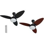 Ventilador de Teto Elluz C/inverter Bivolt C/controle Remoto