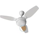 Ventilador Teto Ventisol Legacy LED Branco/Pinus com Controle Remoto Bivolt
