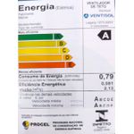 Ventilador Teto Ventisol Legacy LED Branco/Pinus com Controle Remoto Bivolt