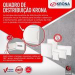 QUADRO DISTRIBUICAO EMBUTIR 27/36 DISJUNTORES PVC RESISTENTE