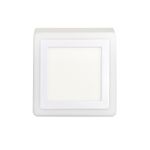 PAINEL LED DUAL COLOR 18W+6W SOBREPOR QUADRADO TASCHIBRA