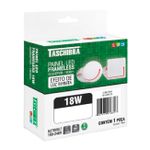 PAINEL LED FRAMELESS SOBREPOR 18W QUADRADO 6500K TASCHIBRA