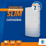 Quadro Distribuição Embutir Slim 48 Disjuntor Tigre