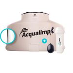 CAIXA AGUA LIMPA BOIA E FILTRO 500 L ACQUALIMP 