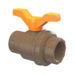 REGISTRO ESFERA ROSCA VS C/ UNIAO PVC MARRON 1 TIGRE 