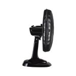 Ventilador de Mesa Preto Turbo 50cm 6 Pás Oscilante Ventisol