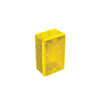 CAIXA LUZ EMBUTIR 4 X 2 AMARELA PVC ANTICHAMA TIGRE