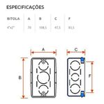 CAIXA LUZ EMBUTIR 4 X 2 AMARELA PVC ANTICHAMA TIGRE
