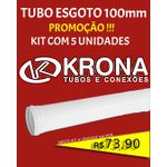 TUBO ESGOTO 100MM BARRA 6 MTS - 5 Barras | R$ 73,90 cada Promoção!!