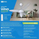 Ventilador teto 3p wind light 127v branco ventisol