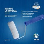 Rolo lã carneiro 5cm 1379 tigre 