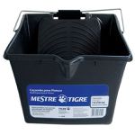 Caçamba Balde Plastico de pintura 14L Preto Tigre