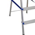 ESCADA DOMESTICA ALUMINIO 5 DEGRAU REAL 