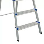 ESCADA DOMESTICA ALUMINIO 6 DEGRAU REAL 