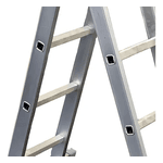 Escada Articulada 16 Degraus 4x4 Aluminio - Real