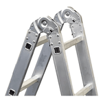 Escada Articulada 16 Degraus 4x4 Aluminio - Real