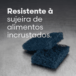 ESPONJA FIBRA LIMPEZA FIBRAÇO 87X125 C/ 5 UN ORIGINAL 3M 