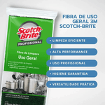 ESPONJA FIBRA USO GERAL 110 X 225 C/ 2 UN ORIGINAL 3M 