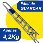 ESCADA ALUMINIO DOMESTICA 07 DEGRAUS