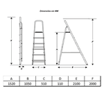 ESCADA ALUMINIO DOMESTICA 07 DEGRAUS