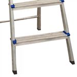 ESCADA DOMESTICA ALUMINIO 4 DEGRAUS REAL 