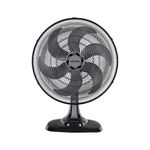 Ventilador de Mesa Preto Turbo 50cm 6 Pás Oscilante Ventisol