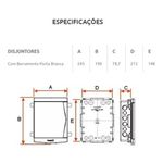 Quadro Distribuição Emb 6/8 disjuntor c/ Barramento Tigre